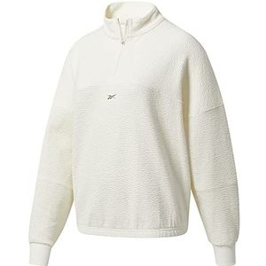 Reebok Cover Up Sweatshirt voor dames, Krijt (Chalk)