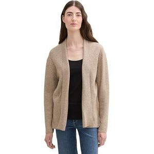 TOM TAILOR 1042994 gebreid damesvest, 14854 - Blush Grey Melange, XL