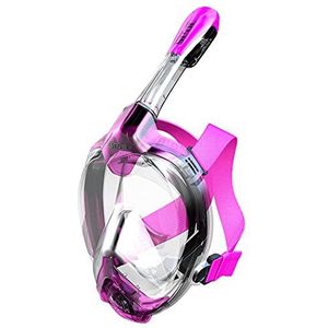 SEAC Libera Unisex volgelaatsmasker duikbril helder, roze, XS-S