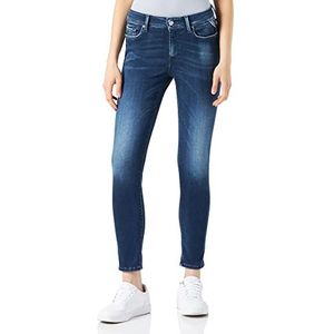 Replay Luzien White Shades Jeans voor dames, middenblauw 9