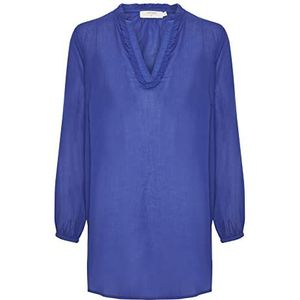 Cream Tuniek met lange mouwen voor dames, Blauw/Rood