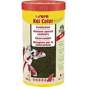 sera (07052) Koi Color Nature Mini 1 liter - een natuurkleurige voering met 10% Spirulina voor kleurrijke koi tot 12 cm - koivoer zonder kleur- en conserveringsmiddelen