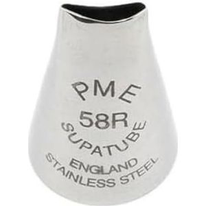 PME Houder voor rechtshandigen, naadloos, roestvrij staal, 1,72 x 1,72 x 2,5 cm, zilverkleurig
