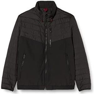 bugatti Heren 273100-29041 standaard jas, zwart, zwart, zwart.