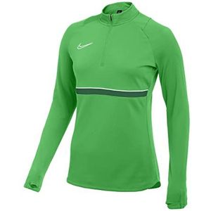 Nike W nk Dry Acd21 Dril Top Tanktop voor dames, Groen Spark/White/Pine Green/Wit