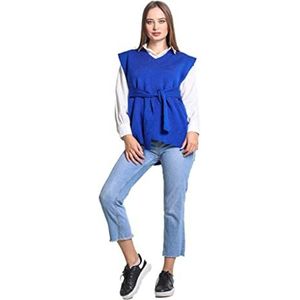 Bonateks DEBLMCSVTR100002 Dames Sweatshirt, Blauw, One Size, Blauw