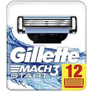 Gillette Mach3 Start scheermesjes voor mannen, pak van 12 navulmesjes, 1