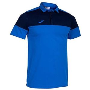 Joma Crew V T-shirt heren, Koninklijk marineblauw.