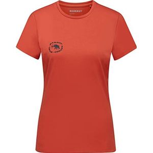 Mammut Seile T-shirt voor dames, Terracotta