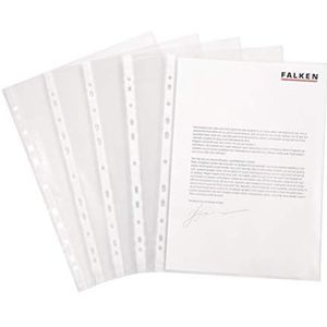Falken standaard transparante brochurehoes, transparant (glashelder - 100 stuks) A4 transparant