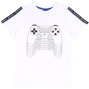 Playstation PS4 Remote T-shirt, 110-164, Merce Ufficialee, Weiss