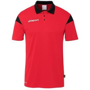 uhlsport Sportpolo uniseks, Rood/Zwart