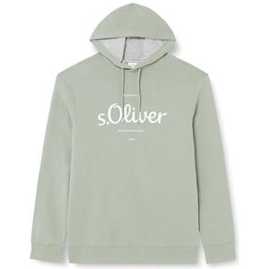 s.Oliver Sweat-shirt à capuche avec logo pour homme grande taille, vert, 3XL, vert, 3XL