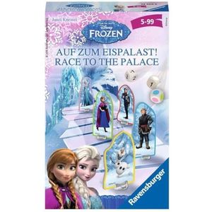 Ravensburger 23402 - Disney Frozen: op het eilandpale!, bordspel voor 2-4 spelers, kinderspel vanaf 4 jaar, compact formaat, reisspel, bordspel