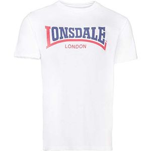 Lonsdale Two Tone T-shirt – recht – heren, Wit