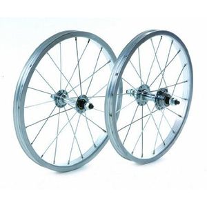 Tru-build Wheels RGR710 Fietswiel voor heren, zilver-zilver, 16 x 1,75 inch