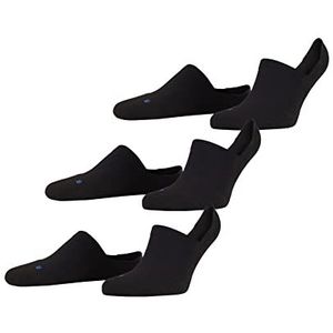 FALKE Cool Kick Invisible 3-Pack U IN Unisex lage sokken, zwart (black 3000)