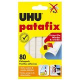 UHU Patafix, verwijderbare en herbruikbare kleefpads, wit, 80 stuks
