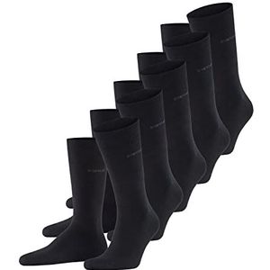 ESPRIT Uni 5-Pack M SO katoen, effen, 5 paar herensokken (5 stuks), Zwart (Zwart 3000)