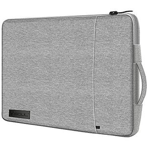 iSOUL Laptophoes compatibel met 13,3 inch laptop, iPad Tab tablet, compatibel met 13 inch MacBook Pro en MacBook Air, stootvaste beschermhoes met accessoiretas, grijs