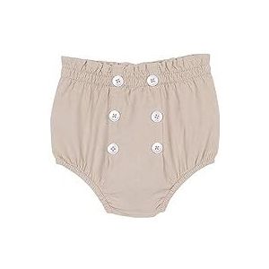 Gocco Bombache Micro Velours avec Boutons Short Unisexe Bébé, Sable, 0-3 mois