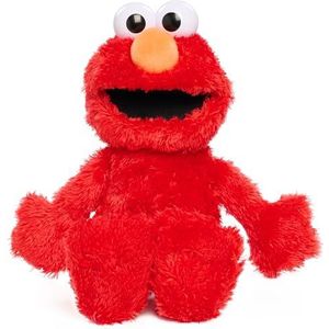 Just Play Sesamstraat Tickle Me Elmo pluche pop, 34,3 cm, gelach, bewegingen en gelach, kleur rood, speelgoed voor kinderen vanaf 18 maanden