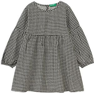 United Colors of Benetton Robe Filles et Filles, Bianco E Nero 62e, 5 ans