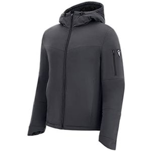Macron Athleisure Fcc Eureka Waterprf Padded Hoody Jacket Gry/Blk Herenjas, grijs-zwart, L, grijs/zwart