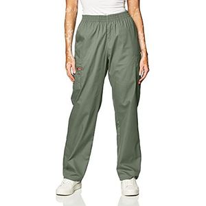 Dickies 86106 Eds Signature Scrubs Missy Fit Pull-on Cargo Pant Steriele Medische Broek Dames, Olijfgroen