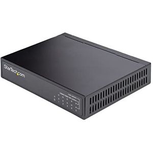StarTech.com Ethernetschakelaar 2,5 G – RJ45 switch 2,5 GBASE-T niet beheerd – Switch 5 poorten, achterwaarts compatibel met apparaten 10/100/1000 Mbps – Ethernet-splitter – WiFi/netwerk (DS52000)