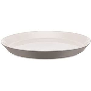 Alessi Dc03/1 Lg Tonale borden van keramiek stoneware, lichtgrijs, 4-delige set