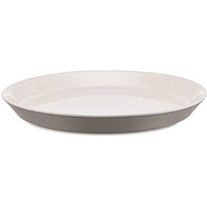 Alessi Dc03/1 Lg Tonale platte borden van keramiek, steenware, lichtgrijs, 4-delige set