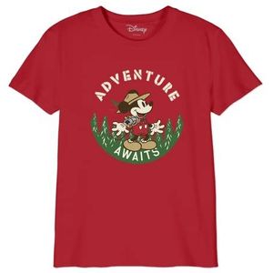 Disney Bodmickts100 T-shirt voor jongens (1 stuk), Rood