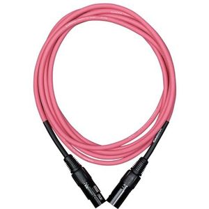 Cascha Standard Line Microfoonkabel (XLR), roze, 3 m
