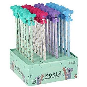SPIRIT Set van 24 Koala potloden met gum, hardheid HB 408324