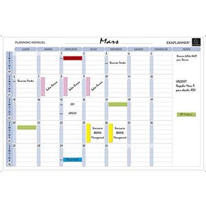 Magnetische maandplanner – teksten in het Frans