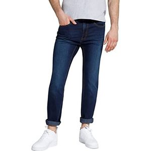 STHUGE Heren Jeans Modern Fit Heren, donkerblauw denim