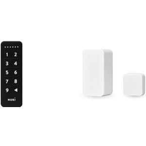 Nuki Keypad, deurslot met digicode, deurslot, Bluetooth, toegang via 6-cijferige code, uitbreiding en deursensor, intelligente deursensor voor Smart Lock, meldingen