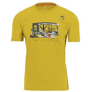 Karpos Anemone T-shirt voor heren, Lemon Curry, XL, Citroencurry