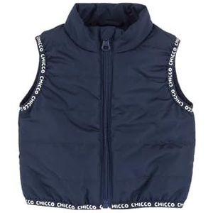 Chicco Giubbino Imbottito Senza Maniche mouwloze gewatteerde jas voor babyjongens (1 stuk), Medium Blauw