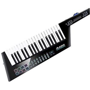 Alesis Vortex Wireless 2 Keytar Synthesizer/Toetsenbord, draadloos, met USB- en MIDI-poorten, 37 pianotoetsen, 8 loopgevoelige pads en professionele softwaresuite