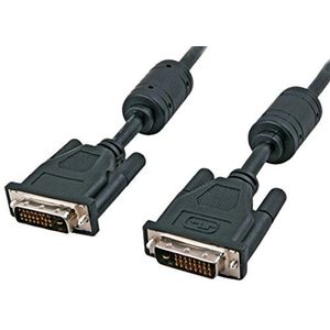 EFB-Elektronik DVI-D Dual Link kabel, 2x DVI-D 24+1, stekker, AWG 24,20 m, sw