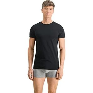 PUMA Basic T-shirt met ronde hals voor heren, ondergoed, heren, 2 stuks (2 stuks), zwart.
