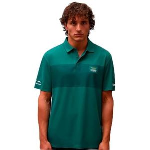 KIMOA Aston Martin Hombre F1 Polo ASTON MARTIN Uniseks (1 stuk), Groen