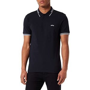 BOSS Paul Curved Poloshirt voor heren, Blauw