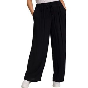 Ulla Popken pantalon femme, Noir, 92/96 EU