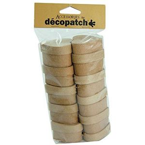 Décopatch - Set van 10 kleine hartdozen - Papier-maché - 5 x 5 x 3 cm - Decoreren met Décopatch & Paperpatch Lijm, Pailletten, Schilderijen Ref EV008O