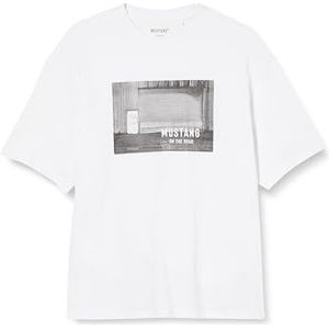 MUSTANG T-shirt Aidan C pour homme, General White 2045, S