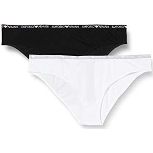 Emporio Armani Underwear Iconic Cotton Damesondergoed van biologisch katoen, XS, Wit