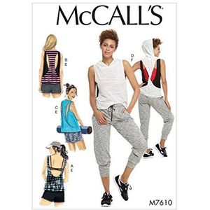 McCall's Patterns 7610 ZZ, bovenstuk, shorts en broeken, maten LRG-XXL, zakdoek, meerkleurig, 17 x 0,5 x 0,07 cm
